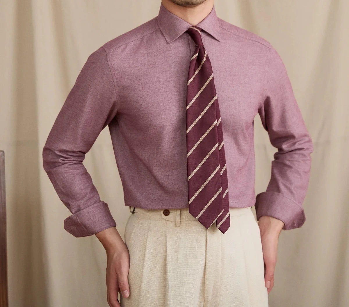 Leo retro pure cotton elegant shirt - Antonios