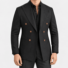 Leo soft slim fit blazer - AntoniosClothing - Black