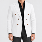 Leo soft slim fit blazer - AntoniosClothing - White