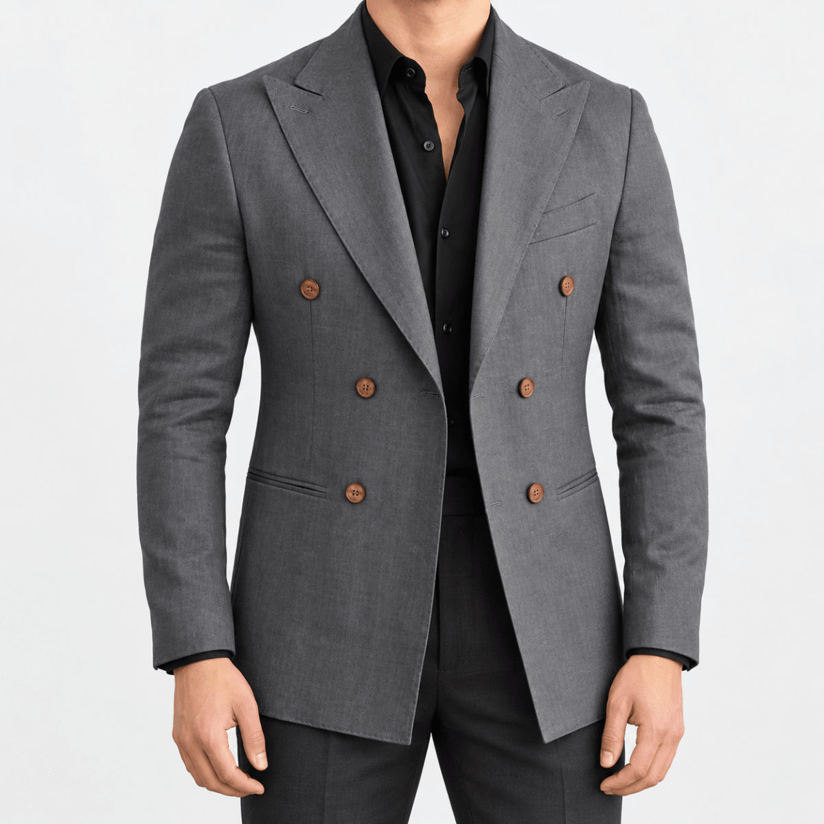 Leo soft slim fit blazer - AntoniosClothing - Dark grey