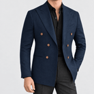Leo soft slim fit blazer - AntoniosClothing - Navy blue