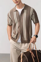 Leo summer overshirt with stripe design - Antonios