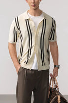 Leo summer overshirt with stripe design - Antonios