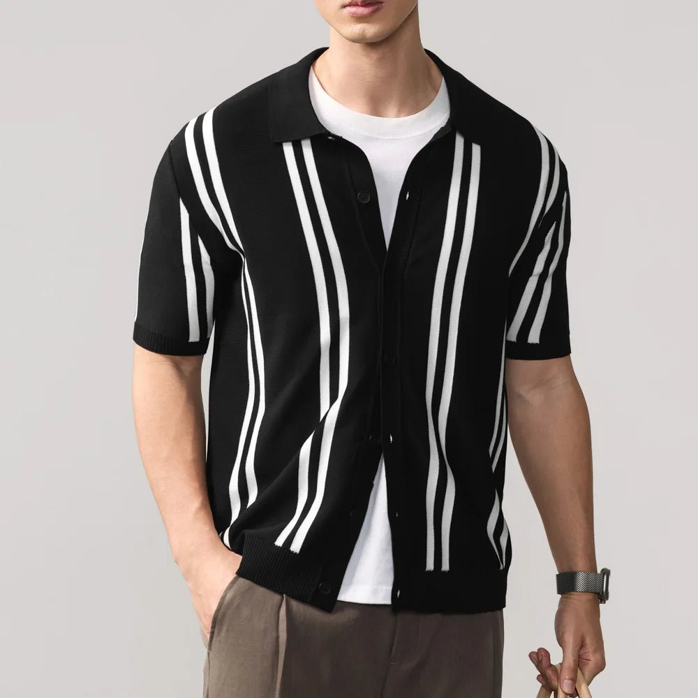 Leo summer overshirt with stripe design - Antonios