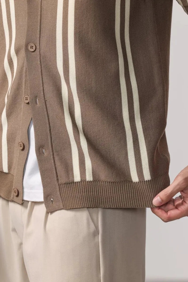 Leo summer overshirt with stripe design - Antonios