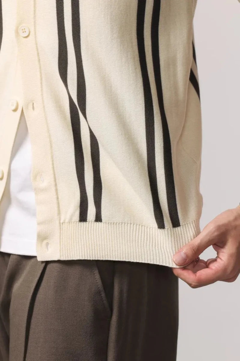 Leo summer overshirt with stripe design - Antonios
