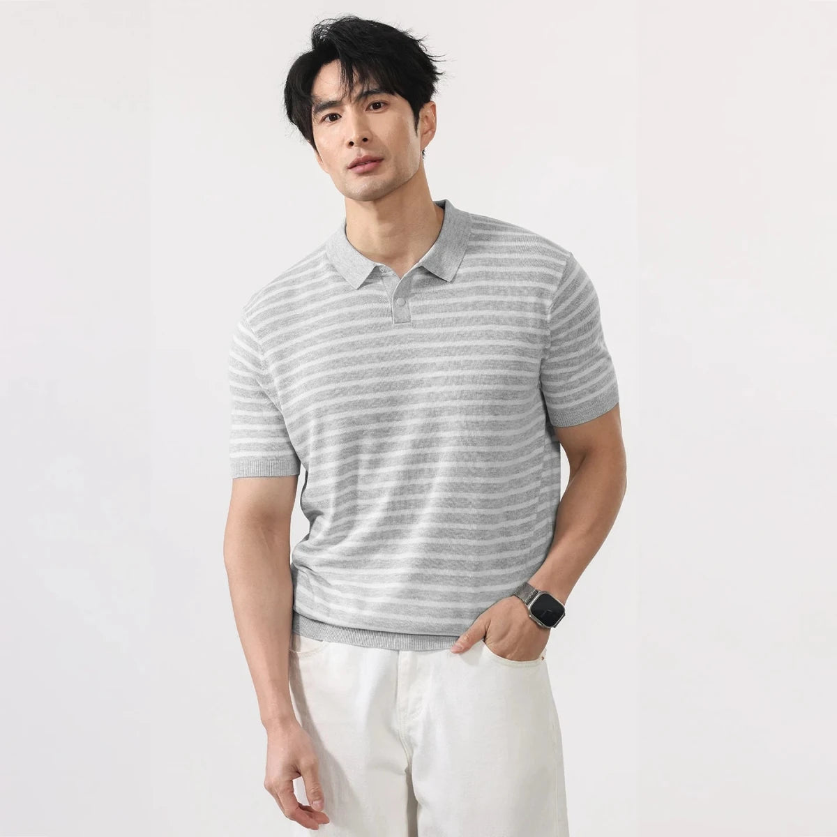 Leo summer striped polo t-shirt - Antonios