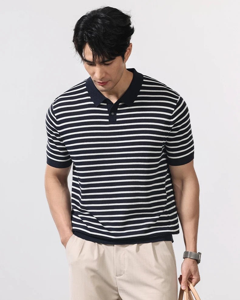 Leo summer striped polo t-shirt - Antonios