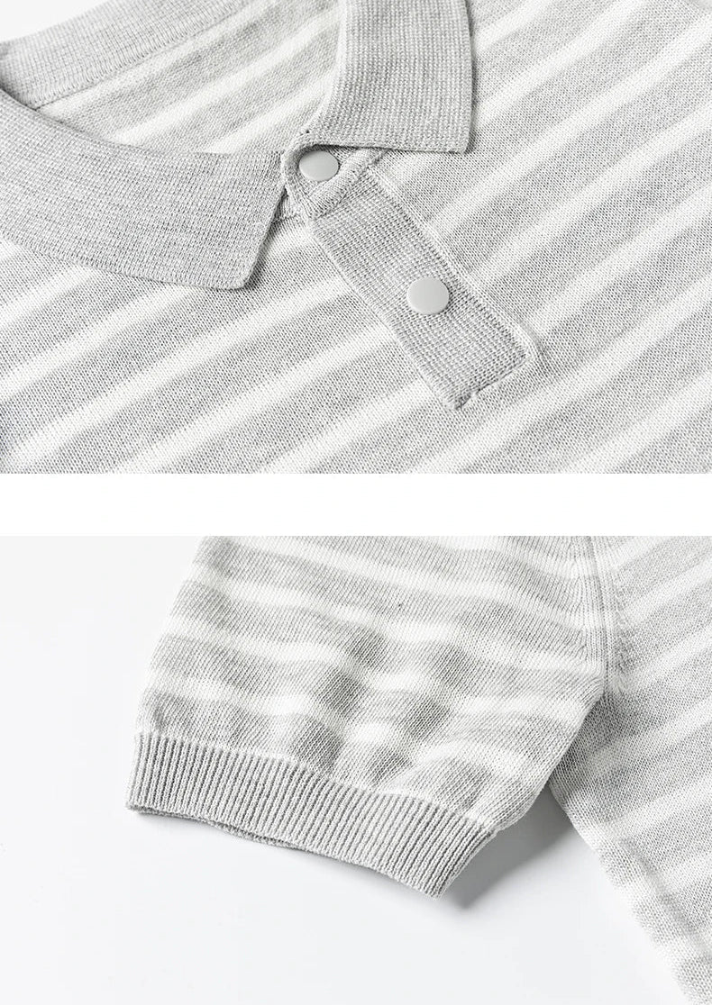 Leo summer striped polo t-shirt - Antonios
