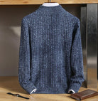Leo zipper collar 100% merino wool cargian - Antonios