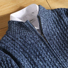 Leo zipper collar 100% merino wool cargian - Antonios