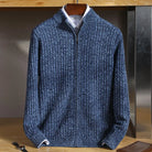 Leo zipper collar 100% merino wool cargian - Antonios