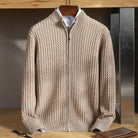 Leo zipper collar 100% merino wool cargian - Antonios