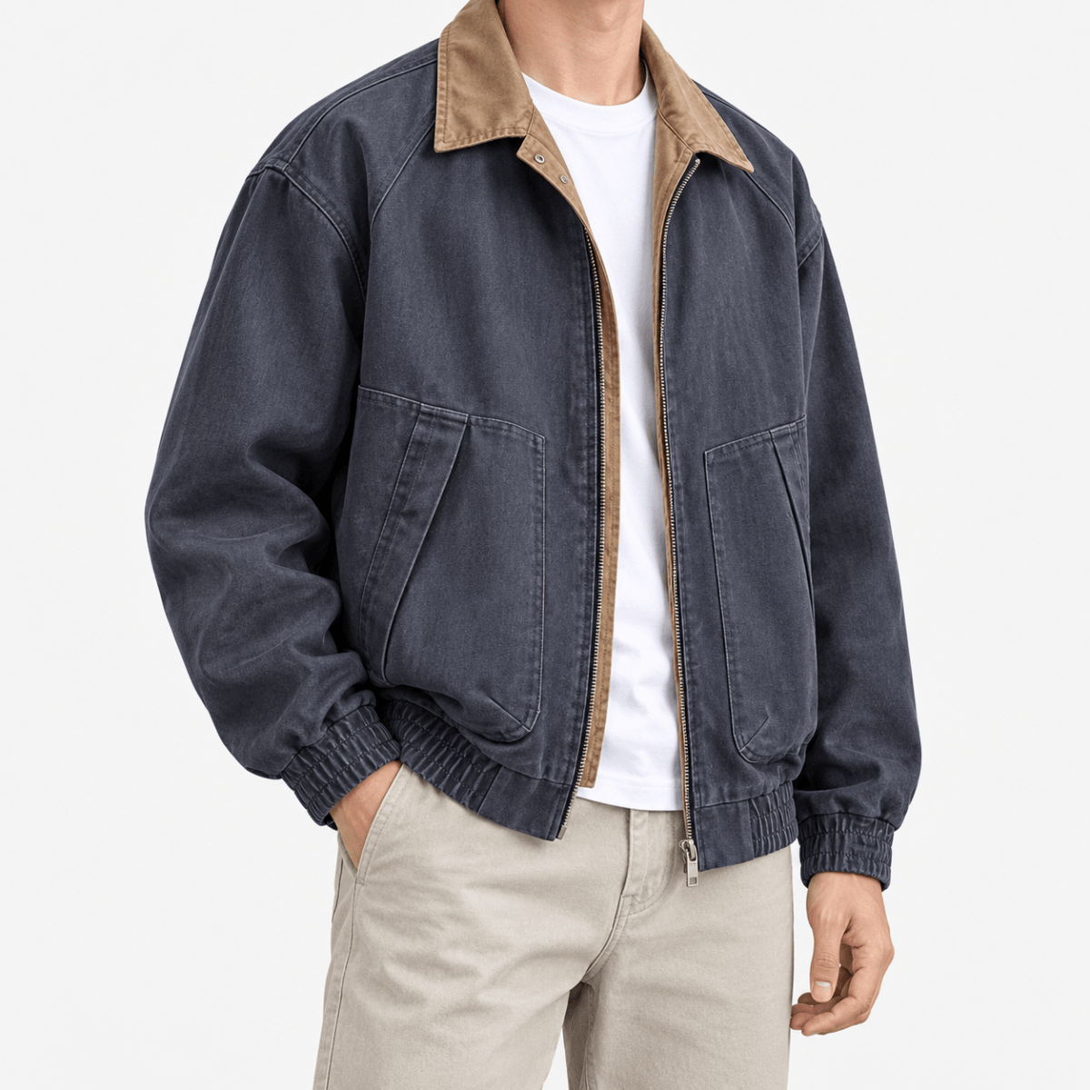Leonardo american cargo jacket - AntoniosClothing - Blue