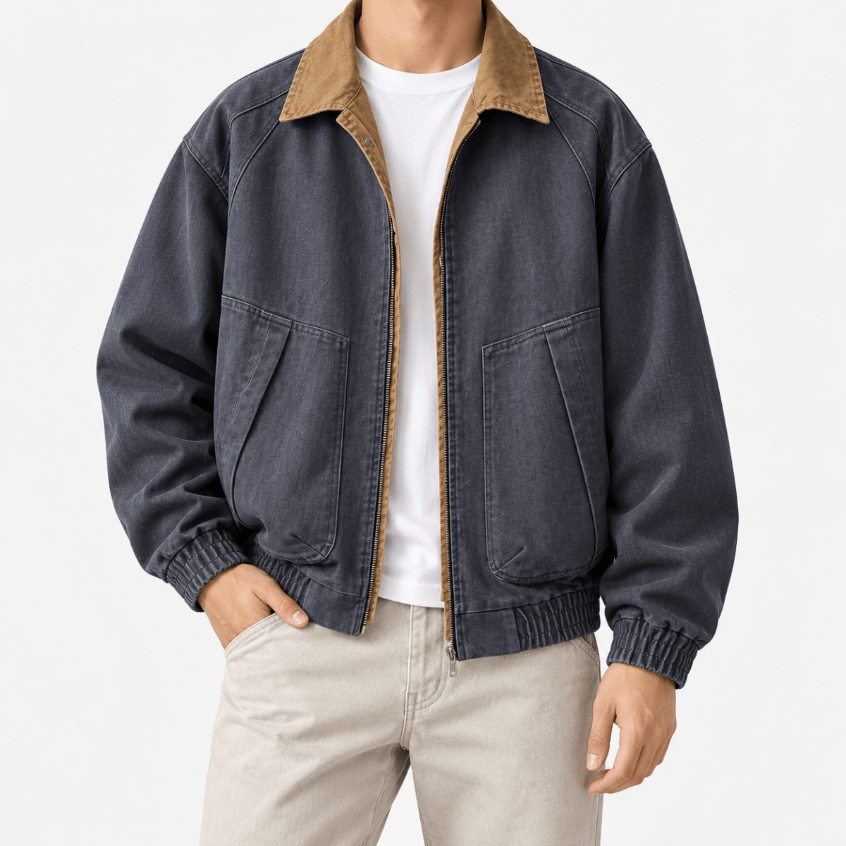 Leonardo american cargo jacket - AntoniosClothing - Blue