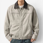 Leonardo american washed cotton jacket - AntoniosClothing - White gray