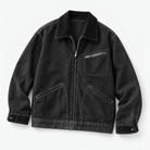 Leonardo casual denim loose jacket - AntoniosClothing - Black