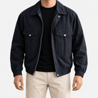 Leonardo classic bomber jacket with pockets - AntoniosClothing - Blue
