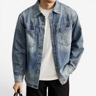Leonardo classic denim jacket - AntoniosClothing - Blue