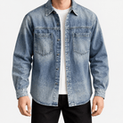 Leonardo classic denim jacket - AntoniosClothing - Blue