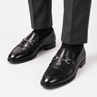Leonardo classic wedding leather shoes - AntoniosClothing - Black