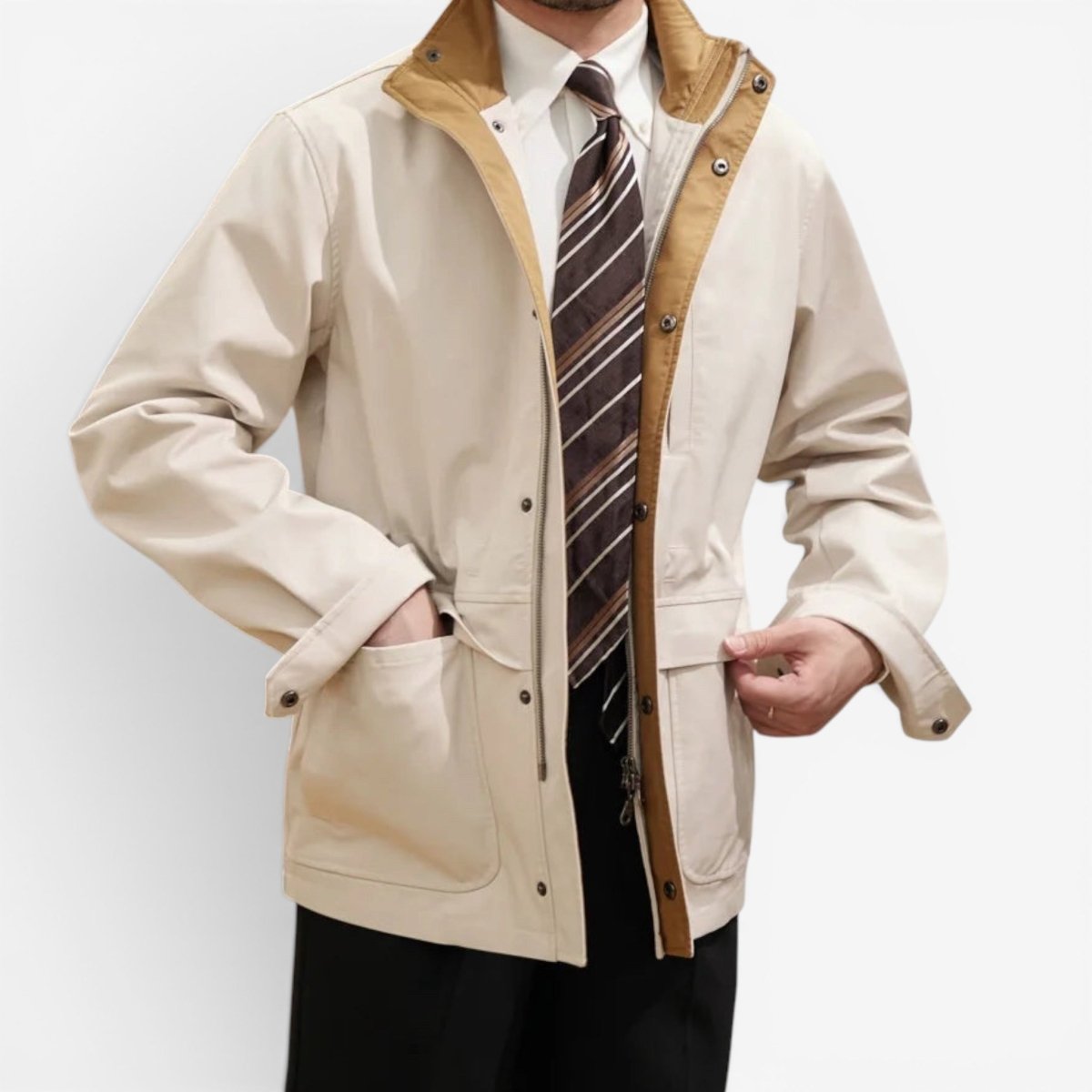 Leonardo cold season smart-casual jacket - AntoniosClothing - Dark blue