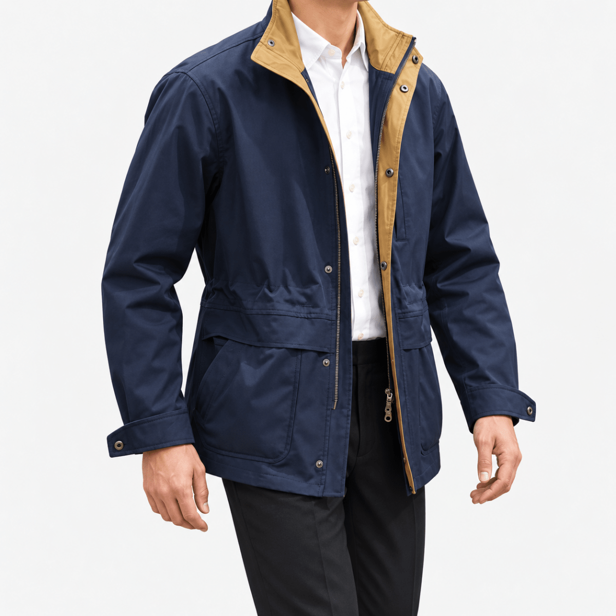 Leonardo cold season smart-casual jacket - AntoniosClothing - Dark blue