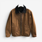 Leonardo cotton jacket with high-contrast collar - AntoniosClothing - Beige