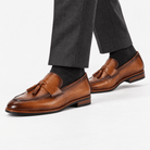 Leonardo genuine leather italian moccasins - AntoniosClothing - Brown