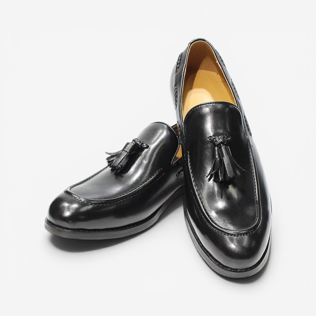 Leonardo italian style tassel loafers - AntoniosClothing - Brown