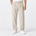 Leonardo lightweight loose vintage pants - AntoniosClothing - Beige