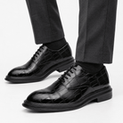 Leonardo luxury wedding shoes - AntoniosClothing - Black