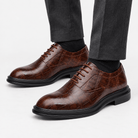 Leonardo luxury wedding shoes - AntoniosClothing - Brown