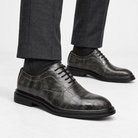 Leonardo luxury wedding shoes - AntoniosClothing - Khaki