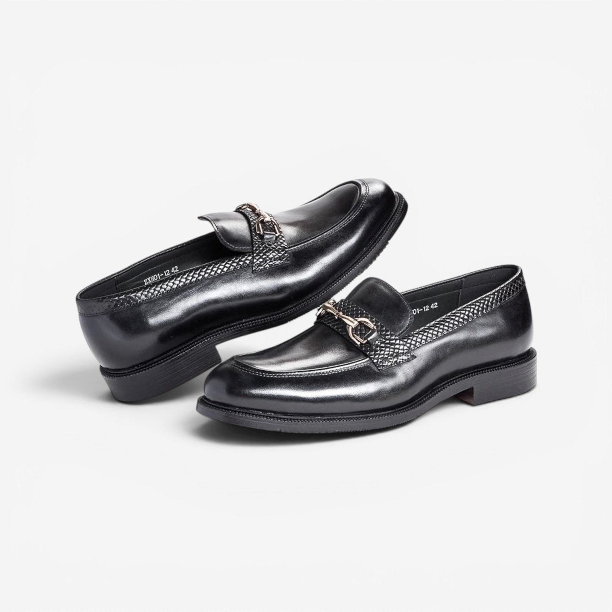 Leonardo metal buckles business loafers - AntoniosClothing - Brown