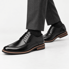 Leonardo oxford elegant shoes - AntoniosClothing - Black