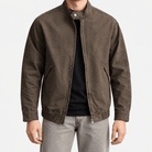 Leonardo spring washed cotton jacket - AntoniosClothing - Brown