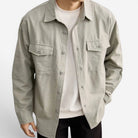 Leonardo streetwear gray jacket - AntoniosClothing - Light gray