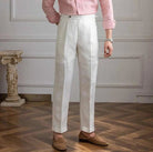 Lightweight italian high - waist trousers - Antonios