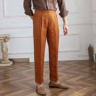 Lightweight italian high - waist trousers - Antonios