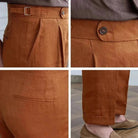 Lightweight italian high - waist trousers - Antonios
