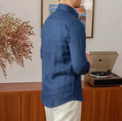 Lightweight linen long - sleeve shirt - Antonios