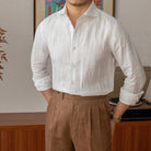 Lightweight linen long - sleeve shirt - Antonios