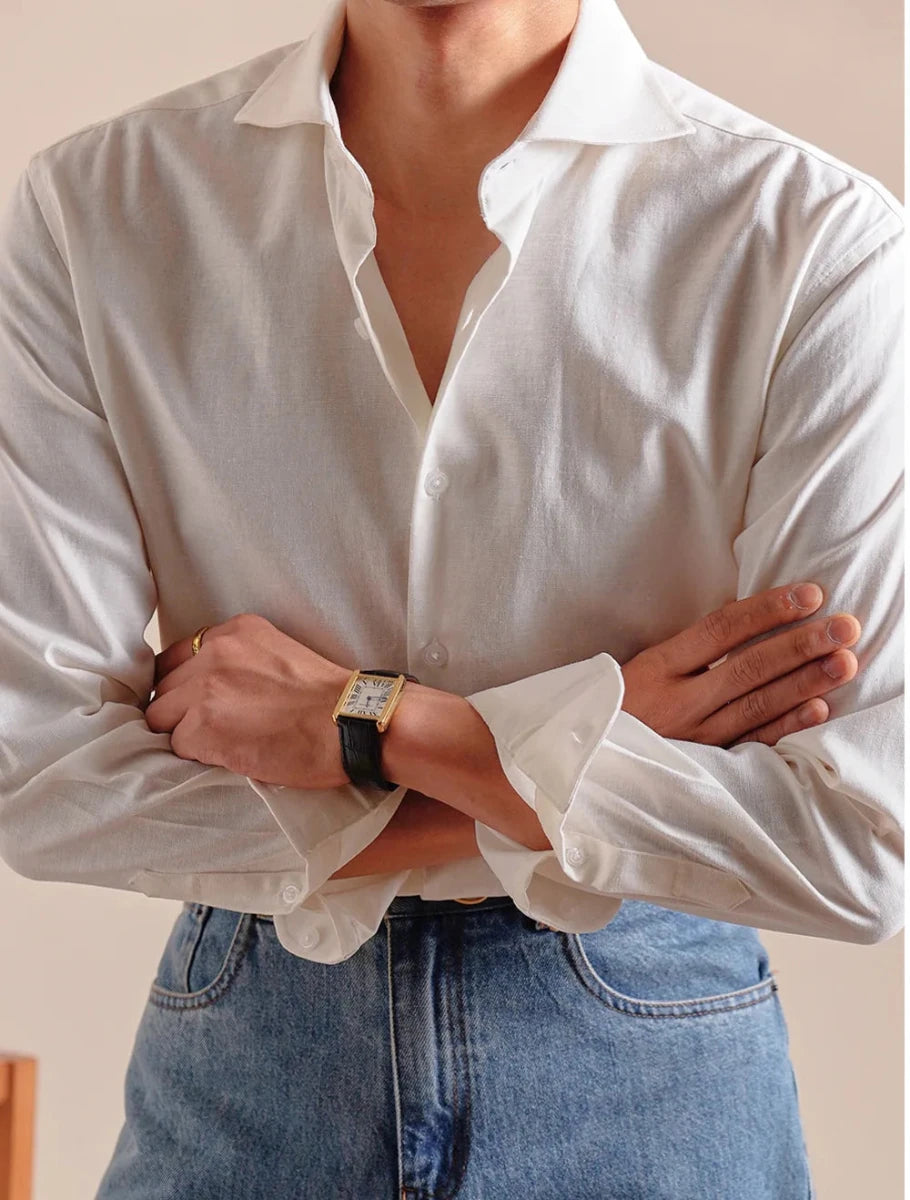 Linen - cotton breathable elegant shirt - Antonios