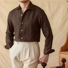 Linen elegant shirt long sleeve - Antonios
