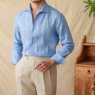 Linen elegant shirt long sleeve - Antonios