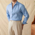 Linen elegant shirt long sleeve - Antonios