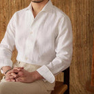 Linen elegant shirt long sleeve - Antonios