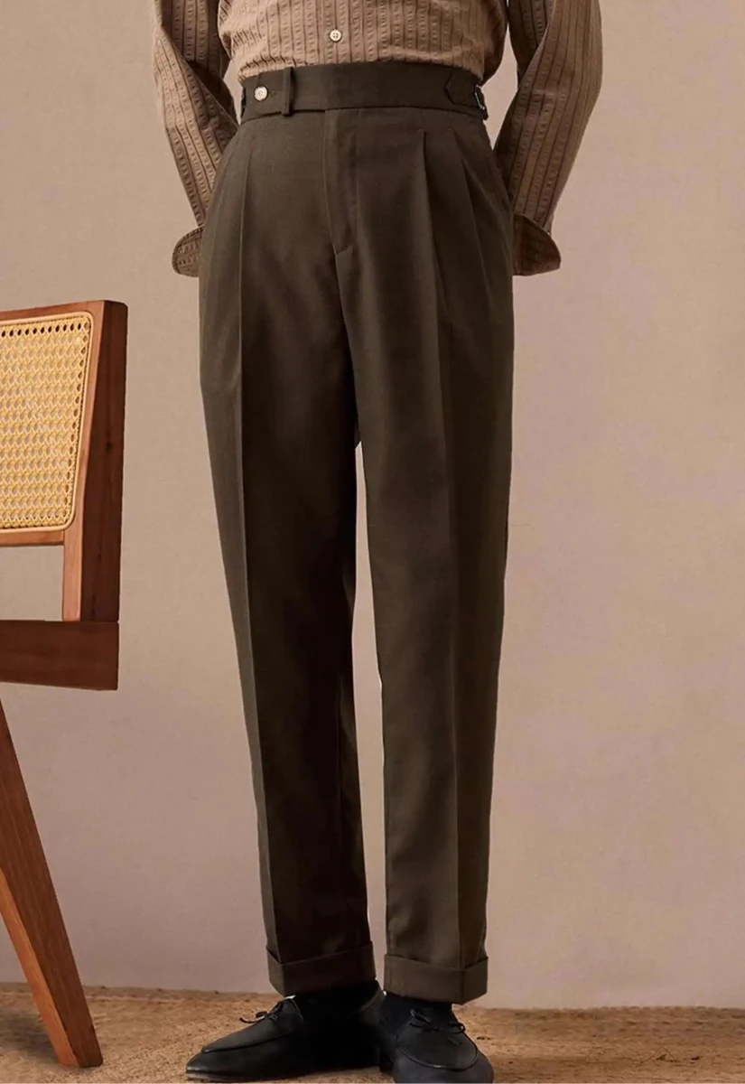 Linen italian gentleman trousers - Antonios