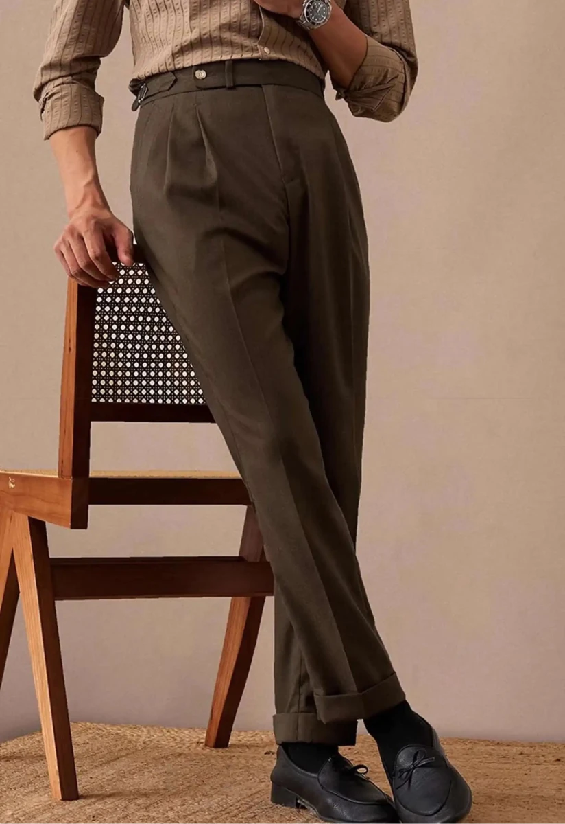 Linen italian gentleman trousers - Antonios